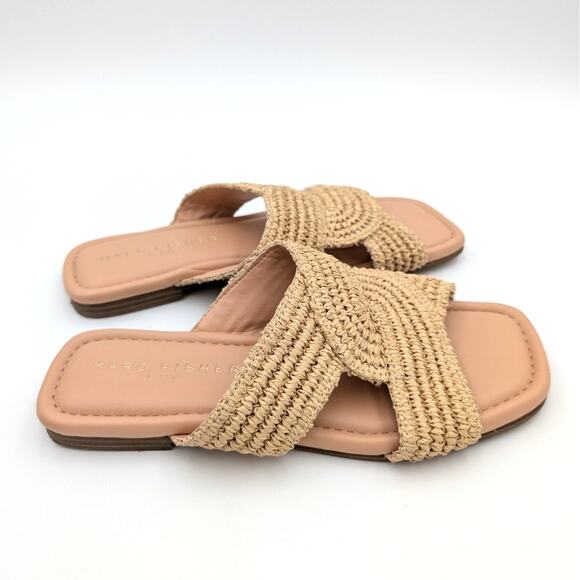 Marc Fisher Navie Slip-On Flat Sandals Women's Open Square Toe Size US7.5M EU38 - Picture 4 of 11